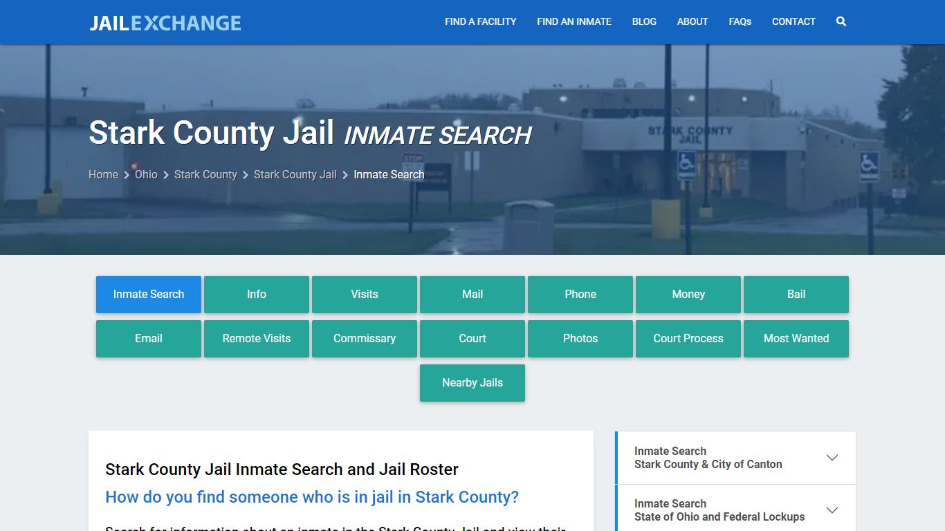 Inmate Search: Roster & Mugshots - Stark County Jail, OH